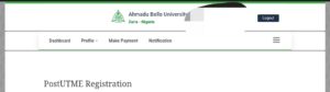 ABU admission status