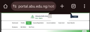 ABU zaria registration portal