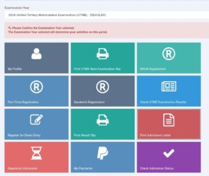 JAMB efacility portal 